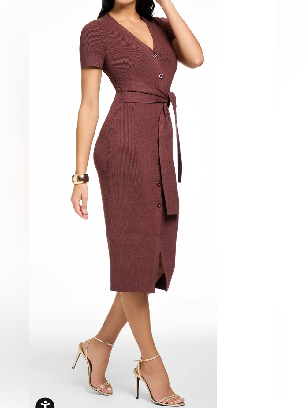 Toccin AGNES SHORT SLEEVE CARDI DRESS , Sz M. Sold out !!!!🔥